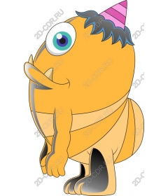  Fancy yellow creature for parties