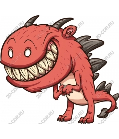 Playful Red Monster