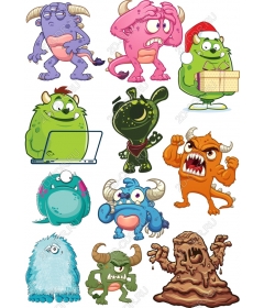 The set of "meet the monsters"