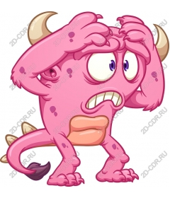  Fancy pink monster