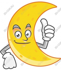  Bizarre cartoon moon
