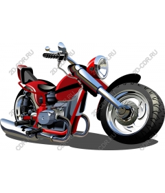  Classic red motorcycle