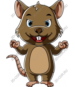  Cute cartoon rat