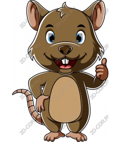  Cute cartoon rodent