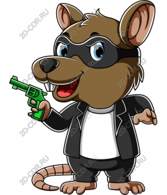 Naughty detective rodent