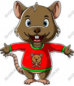  Cute cartoon mouse