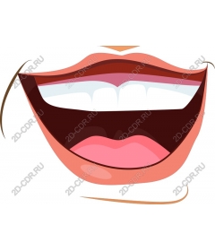  Happily open mouth