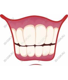  Bright cartoon mouth