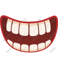 Cheerful Smiling Mouth