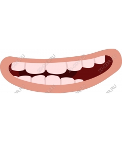  Bright smiling mouth