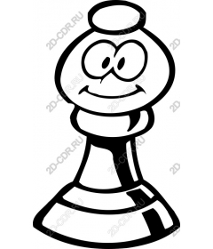  Cute cartoon chess pawn