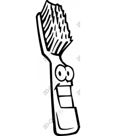 Playful cartoon toothbrush