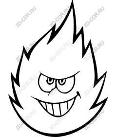  Character mischievous flame