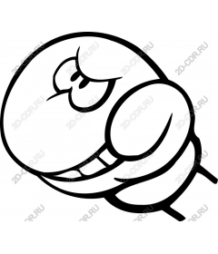 Playful cartoon shrimp