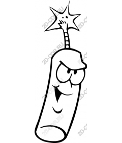 Playful cartoon bomb
