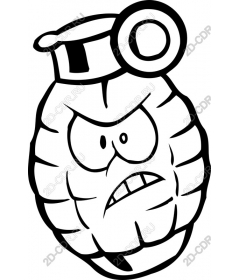  Cartoon grenade
