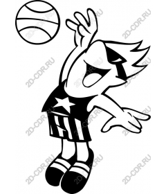  Energetic basketball player