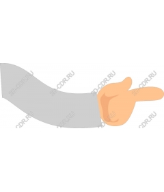  Pointing hand gesture