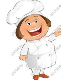 Funny cartoon chef