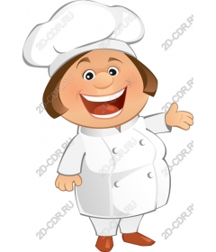 Funny cartoon chef