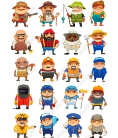 Charming set: 20 charming characters