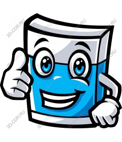 Fun glass character