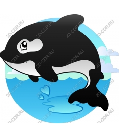  A playful orca