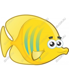Cheerful yellow fish