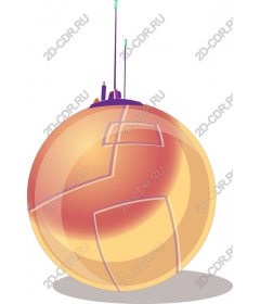  Futuristic spherical drone