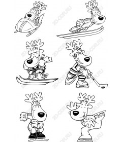 Set for winter sports Rudolf