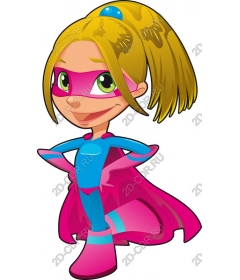  Bright girl superhero