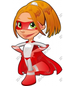  Adorable girl superhero