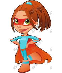  Adorable girl superhero
