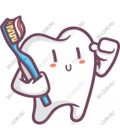Fun dental character