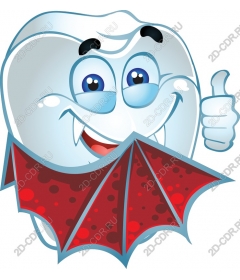 Fun dental vampire