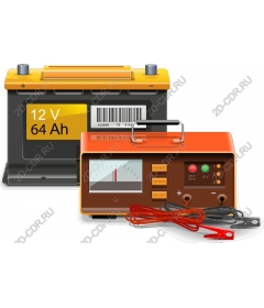 The 12 V battery and test device