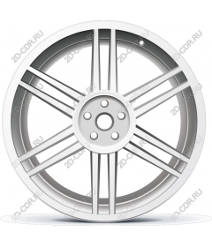 The wheel of a modern car