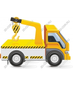  Bright tow truck