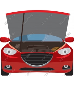 Динамичный красный автомобиль