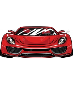  Красный спортивный автомобиль