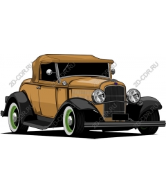 Vintage car - Classic beige
