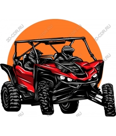Red off-road buggy