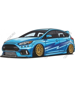  Blue sports car custom