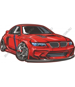  Красный спортивный автомобиль