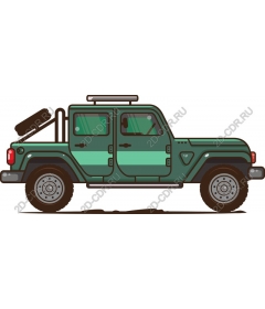 Offroad jeep ready for adventure