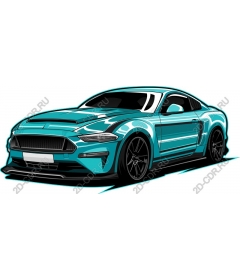  Elegant turquoise sports car