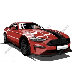 Стильный красный спортивный автомобиль