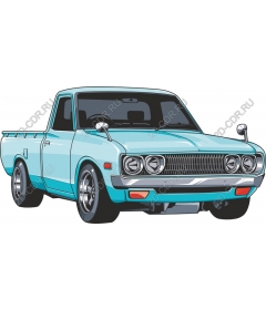  Classic vintage blue pickup