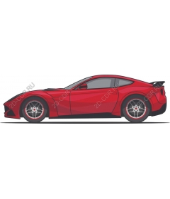  Красный спортивный автомобиль
