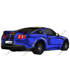  Elegant blue sports car